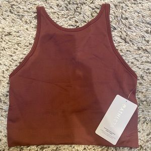 Aurora High Neck Crop Tank.